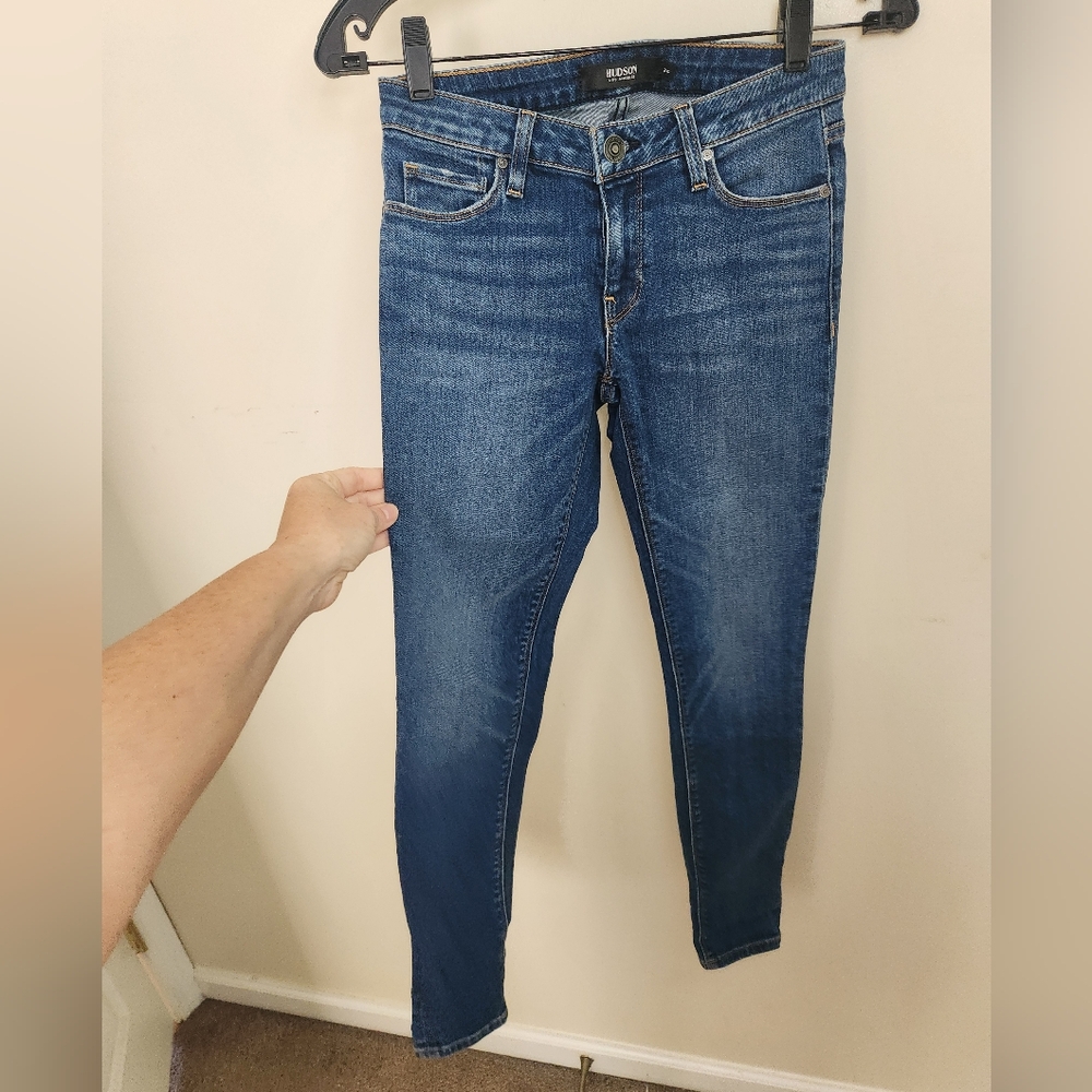 Hudson Jeans Women's Skinny Jeans - Blue - Picture 5 of 6